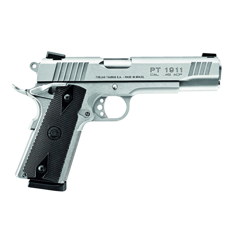 pistolet pt1911 matte stainless steel 45acp